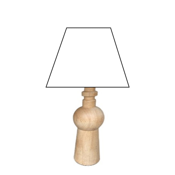 Various Holz-Lampenfuß – Stilvolle Basis für individuelle Beleuchtung (25 & 34 cm)