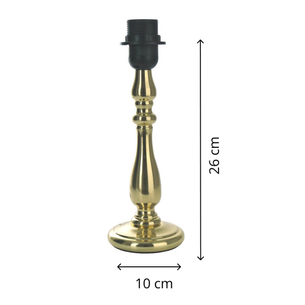 Verschillende lampenvoeten metaal messing mat – klassieke elegantie in 29 cm hoogte met E27 fitting
