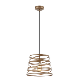 Chericoni Asti Hängelampe, Ø35 cm, 1-flammig, Messing-Finish, aus Eisen und Metall, elegantes Design