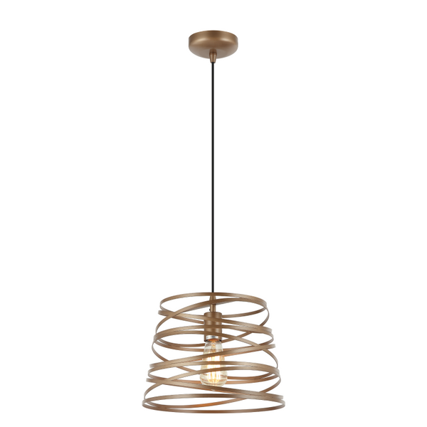 Chericoni Asti Hängelampe, Ø35 cm, 1-flammig, Messing-Finish, aus Eisen und Metall, elegantes Design