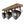 Stilvoller Chericoni Bella Deckenstrahler, Ø13 cm, 3-flammig, Black Steel mit Vintage-Holz-Details, ideal für moderne Einrichtungen.
