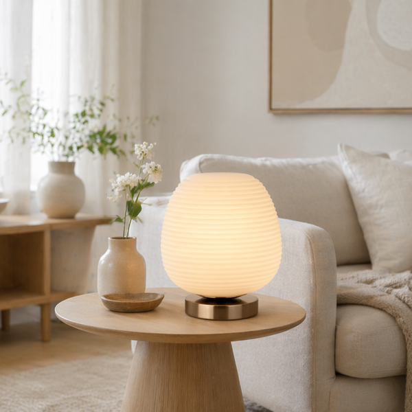 Chericoni Costola table lamp - 1 light - Ø21 cm - glass &amp; metal