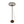 Moderne Chericoni Curvato Stehlampe, Ø40 cm, 1-flammig, Bronze, Höhe 59–143 cm, ideal für gemütliche und stilvolle Lichtakzente.