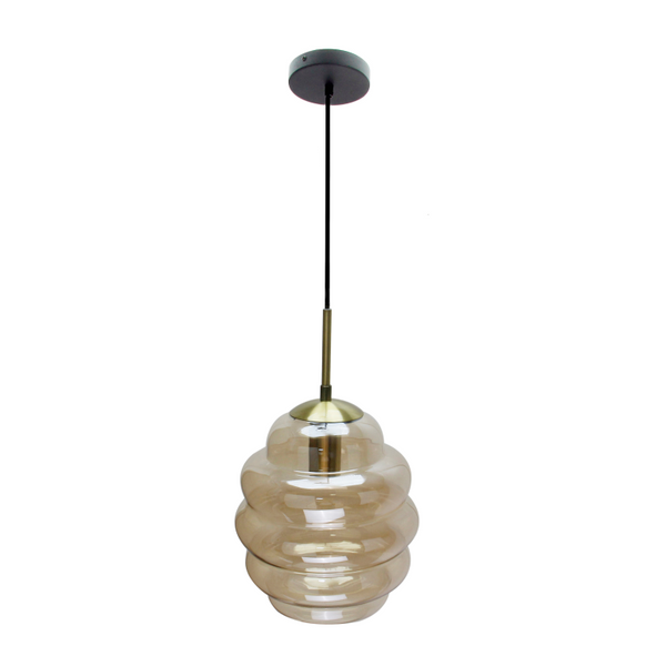 Chericoni Favo Pendelleuchte, Ø18 cm, 1-flammig, Glas, dekorativ und funktional.