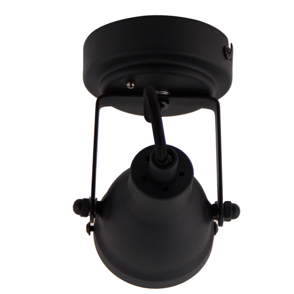 Chericoni Industria Plafondspot – Ø7 cm – GU10 – Schwarz
