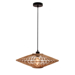 Chericoni Nature Capello Hängelampe, Ø50 cm, 1-flammig, E27, naturfarben, warmes und natürliches Design.