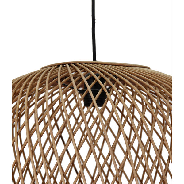 Hängelampe Chericoni Nature Diagonaal Ø50 cm im Wohnzimmer