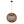 Chericoni Nature Diagonaal round hanging lamp – 1 bulb – Ø40 cm – E27 – natural wood