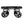 Chericoni Nature Trapeze Plafondspot 2-flammig in Schwarz