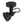 Chericoni Nero spot – 1 flammig – Ø8 cm – GU10 – Schwarz
