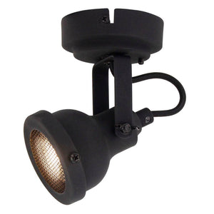 Chericoni Nero spot 1 licht Ø 8 cm GU10, Schwarz, compacte en moderne spot voor sfeervolle verlichting.