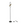 Chericoni Reggio Stehlampe, schwarz-gold, Ø22 cm, 1-flammig, GU10, stilvolle Beleuchtung für Wohnräume.