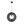 Stilvolle schwarze Deckenlampe Chericoni Ring Ø50 cm