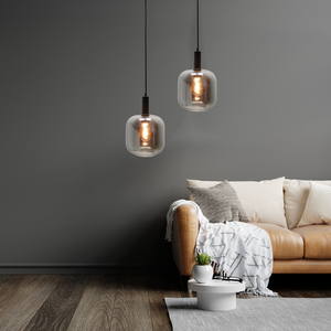 Elegante Chericoni Specchio Pendelleuchte, Glas, Ø21 cm, einflammig, E27, stilvolles Design für Esszimmer.