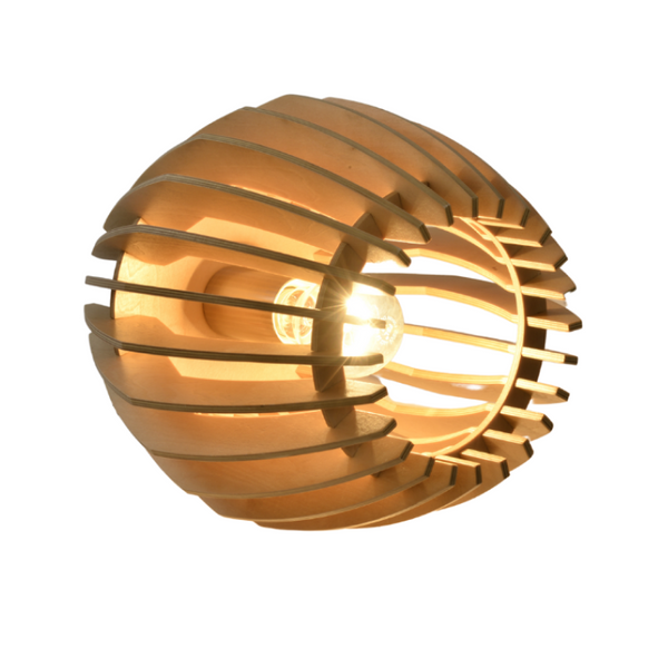 Chericoni Tavola Tischlampe – 1 flammig – Ø23 cm – E27 – Holz