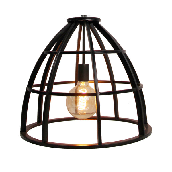Various Frame Pendelleuchte – Ø47 cm – Black Steel – Industrielle Hängelampe – E27 Fassung