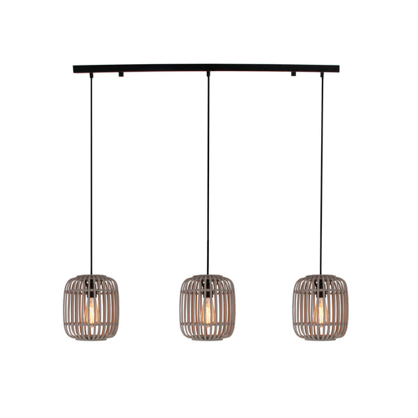 Various Pendellampe 3 Flammig Vintage Design, Pendelleuchte Esstisch, Hängelampe Wohnzimmer, E27 Fassung, Ø 22 cm, Höhe 120cm