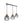 Various Frame Pendelleuchte 3-flammig – Markantes Design mit Metal und Holzakzenten
