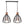 Various pendant lamp 1 flame industrial design, E27 socket, black, Ø 30cm - pendant light dining table, hanging lamp living room, without light source