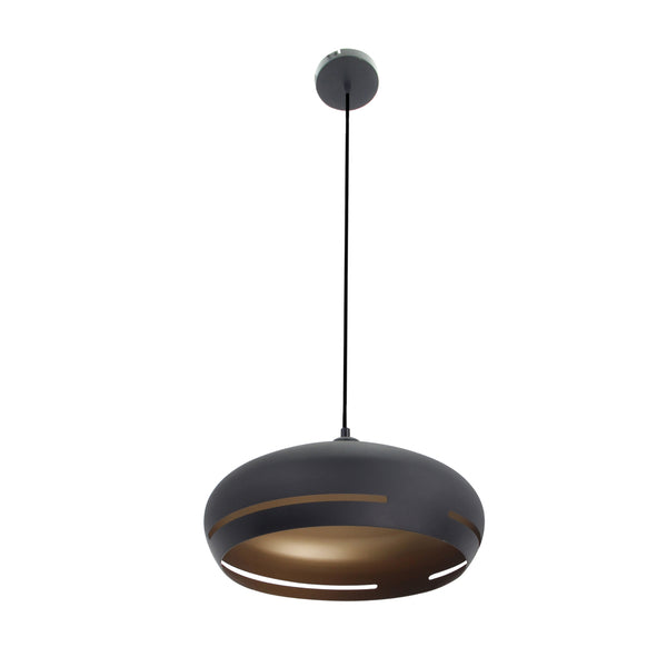 Various Streifen Hängeleuchte - 1 flammig - Ø35 oder Ø45 cm - Schwarz - Modernes Design