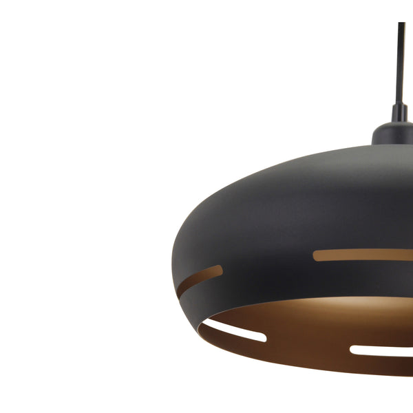 Various Streifen Hängeleuchte - 1 flammig - Ø35 oder Ø45 cm - Schwarz - Modernes Design