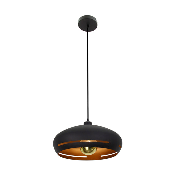 Various Streifen Hängeleuchte - 1 flammig - Ø35 oder Ø45 cm - Schwarz - Modernes Design