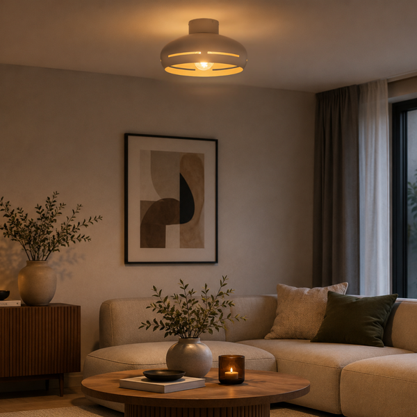Various Streifen Deckenlampe - 1 flammig - Ø35 cm – Sand