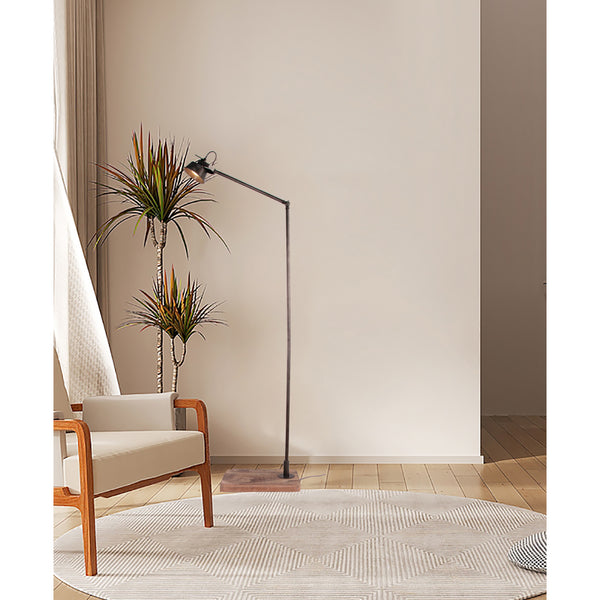 Various Max Stehlampe – Minimalistisches Design mit Metallgestell und Holzfuß (180 cm)
