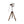 Various Frame Stehlampe – Industrielles Design mit Metall-Schirm und Holz-Stativ (165 cm)