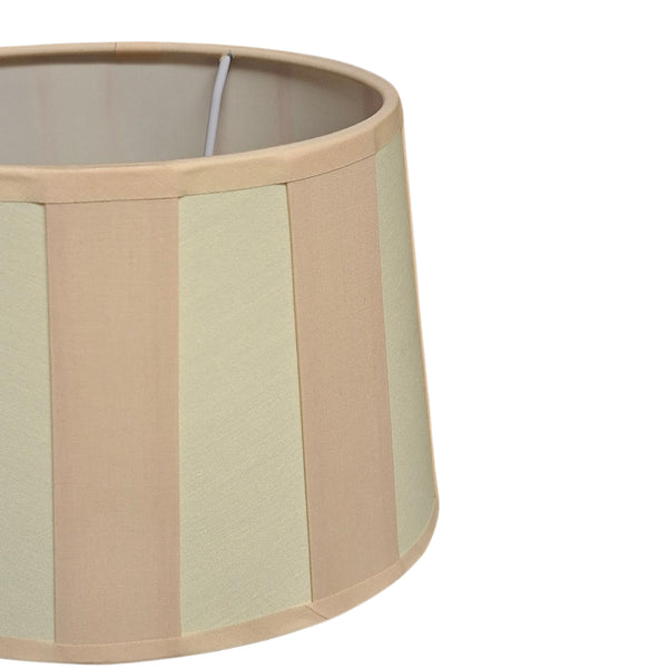 Various Lampenschirm Oval - Creme mit Balkenmuster – Ø20, Ø 22 oder Ø26 cm – Chintz