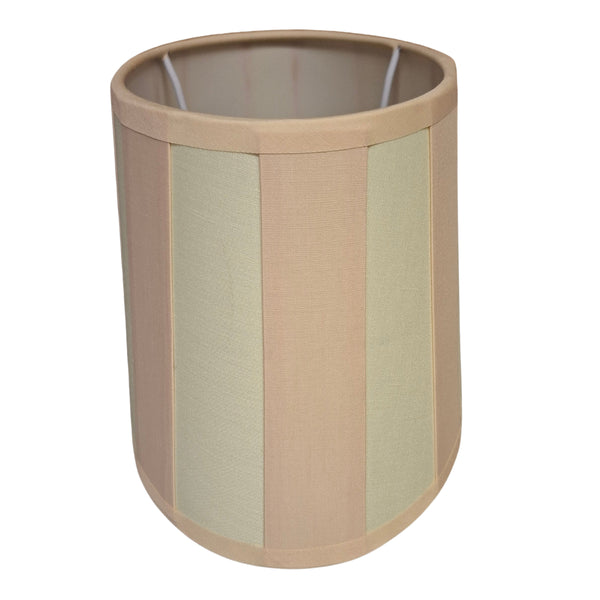 Various Lampenschirm Oval - Creme mit Balkenmuster – Ø20, Ø 22 oder Ø26 cm – Chintz