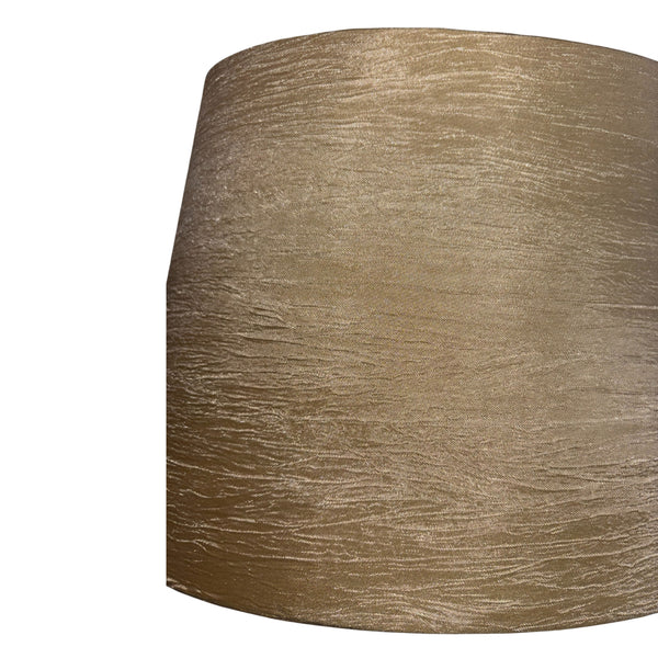 Various Lampenschirm Oval - Wrinkle – Creme/Gold – Ø22/17 x Ø21/13 cm – Höhe 17 cm