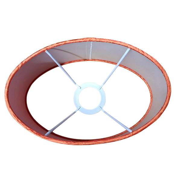 Various Lampshade Oval - Wrinkle – Red – Ø22/17 x Ø21/13 cm – Height 17 cm