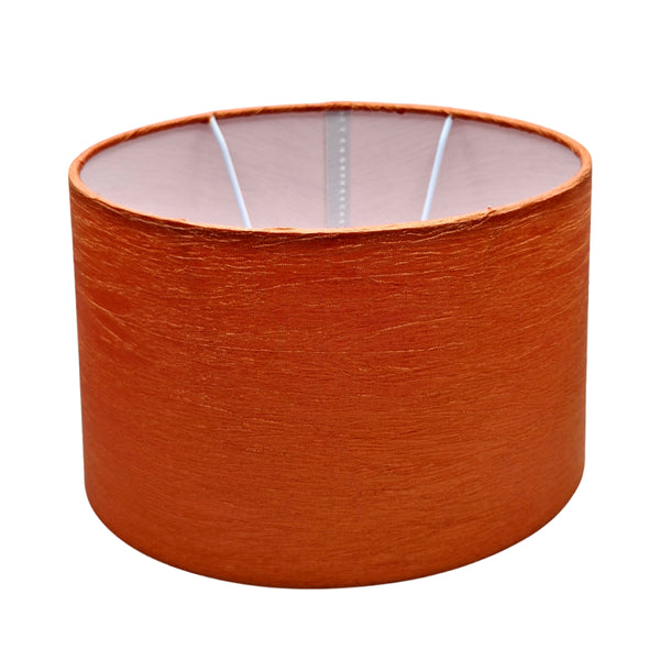 Various Lampshade Oval - Wrinkle – Red – Ø22/17 x Ø21/13 cm – Height 17 cm