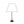 Various Metall-Lampenfuß in Weiß oder Schwarz – Elegante Basis für Ihre Tischlampe (36 cm)