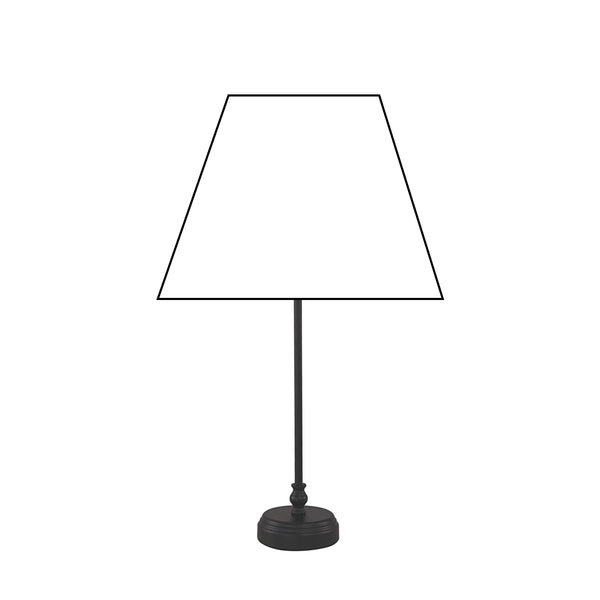 Various Metall-Lampenfuß in Weiß oder Schwarz – Elegante Basis für Ihre Tischlampe (36 cm)