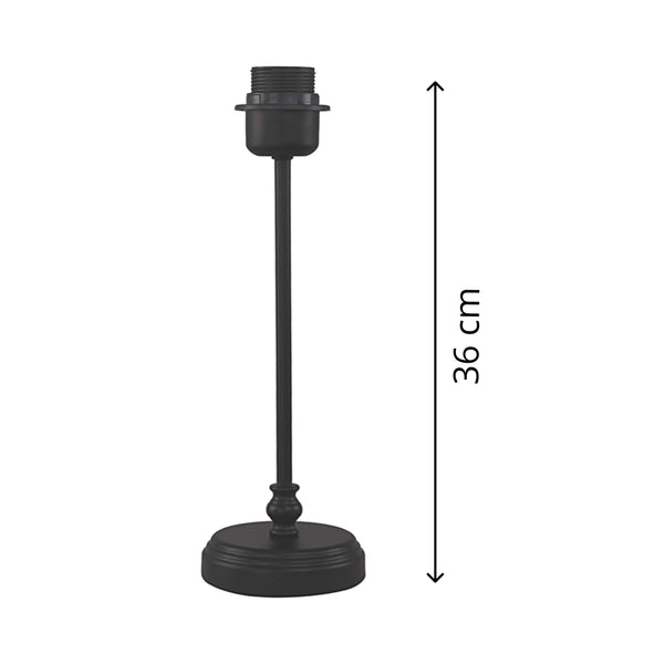Various Metall-Lampenfuß in Weiß oder Schwarz – Elegante Basis für Ihre Tischlampe (36 cm)