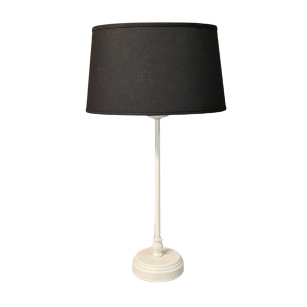 Various Metal Lamp Base in White – Elegant Base for Your Table Lamp (33 cm)