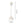 Various Metal Lamp Base in White – Elegant Base for Your Table Lamp (33 cm)