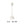 Various Metal Lamp Base in White – Elegant Base for Your Table Lamp (33 cm)