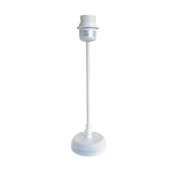 Various Metall-Lampenfuß in Weiß oder Schwarz – Elegante Basis für Ihre Tischlampe (36 cm)