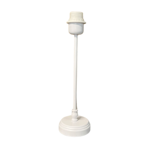 Various Metal Lamp Base in White – Elegant Base for Your Table Lamp (33 cm)