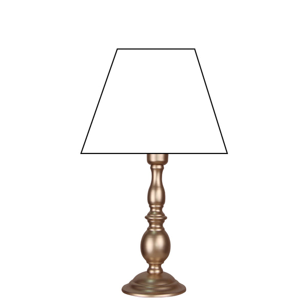 Various Metall-Lampenfuß in Nickel, Schwarz, Weiß oder Bronze – Stilvolle Basis für Ihre Tischlampe (25 cm / 33 cm)