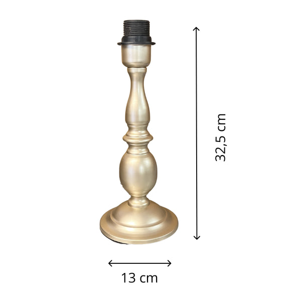 Diverse metalen lampvoet in nikkel – Stijlvolle basis voor uw tafellamp (25 cm / 32,5 cm)