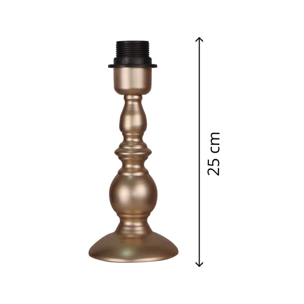 Various Metall-Lampenfuß in Nickel, Schwarz, Weiß oder Bronze – Stilvolle Basis für Ihre Tischlampe (25 cm / 33 cm)