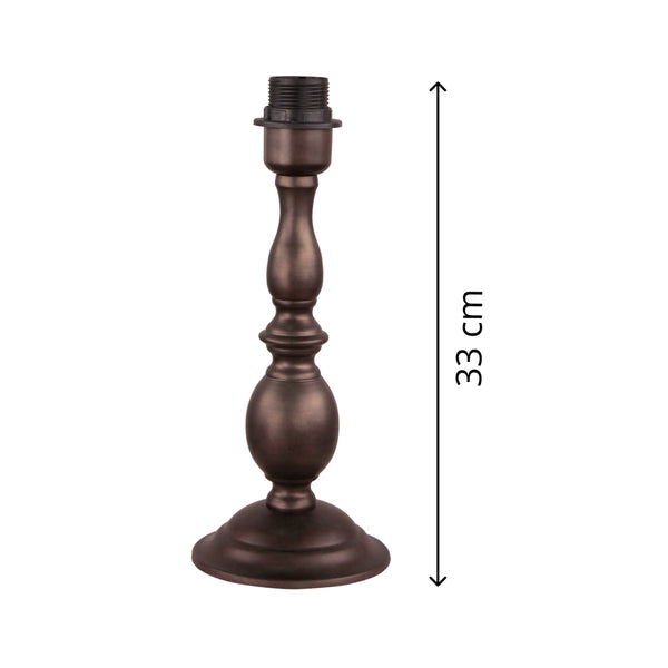 Various Metall-Lampenfuß in Nickel, Schwarz, Weiß oder Bronze – Stilvolle Basis für Ihre Tischlampe (25 cm / 33 cm)
