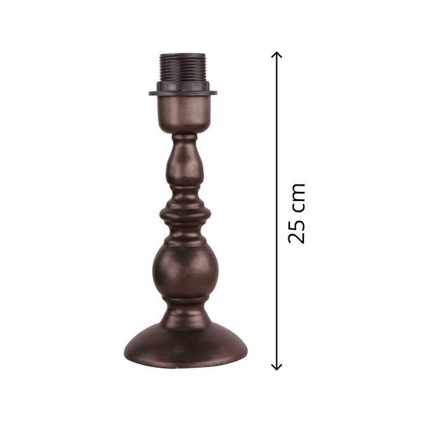 Various Metall-Lampenfuß in Nickel, Schwarz, Weiß oder Bronze – Stilvolle Basis für Ihre Tischlampe (25 cm / 33 cm)