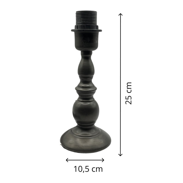 Various Metal Lamp Bases in Black/Brown – Stylish Foundations for Your Table Lamp (22 cm / 30 cm)