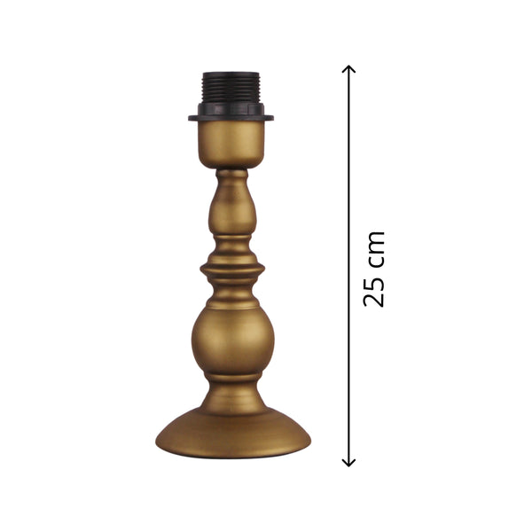 Various Metall-Lampenfuß in Nickel, Schwarz, Weiß oder Bronze – Stilvolle Basis für Ihre Tischlampe (25 cm / 33 cm)