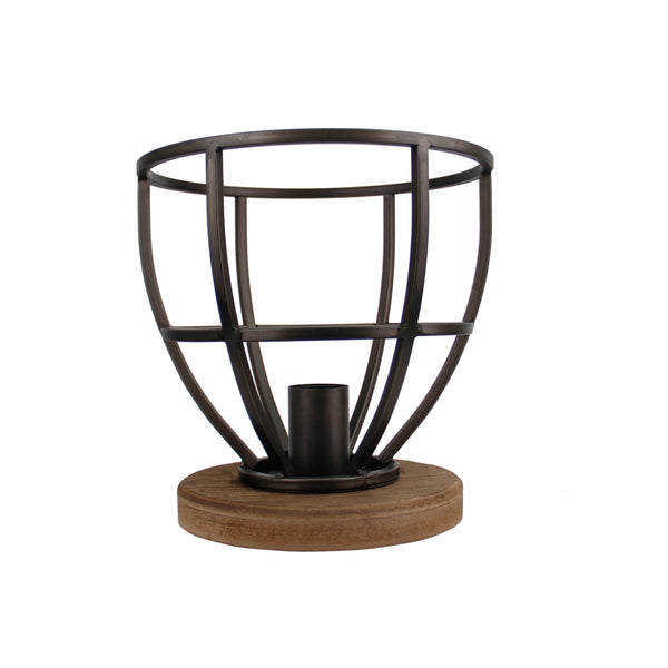 Various Frame Tischleuchte – 1-flammig – Ø25 cm – E27 – Schwarz